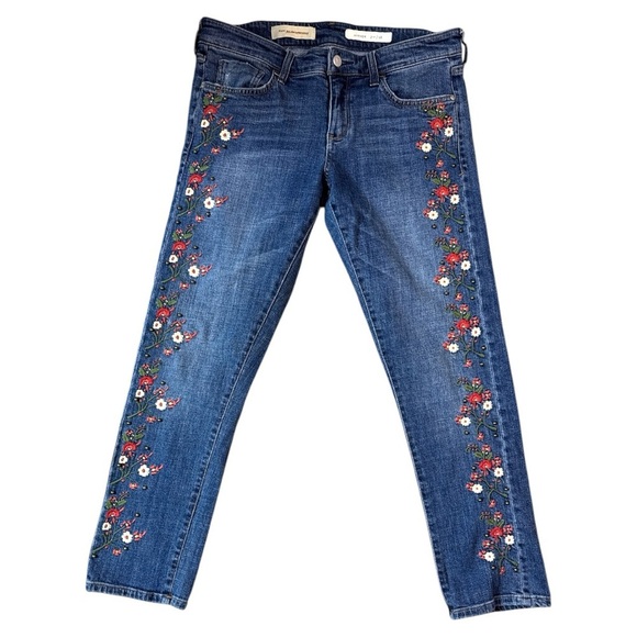 Pilcro and the Letterpress Denim - Pilcro And The Letterpress Embroidered Jeans Size 28